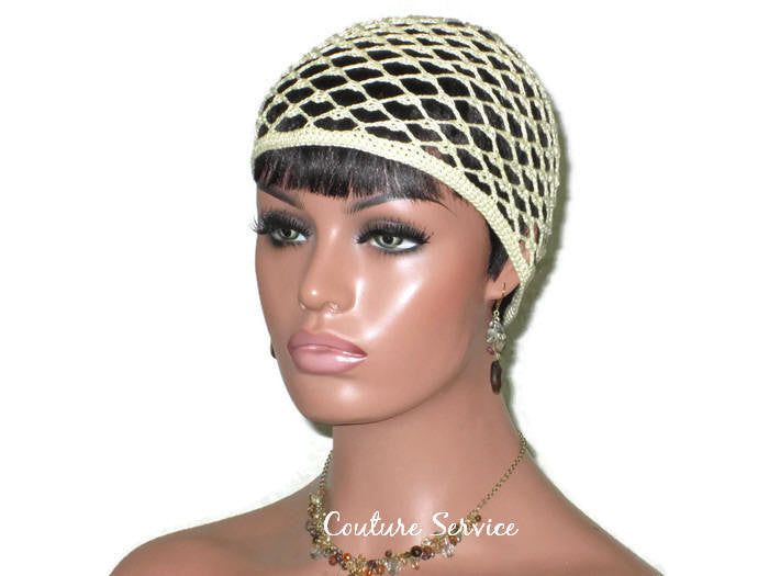 Handmade Open Lace Cloche, Pale Yellow