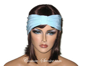 Handmade Blue Knot Headband Turban, Powder - Couture Service  - 1