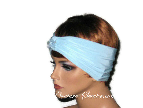 Handmade Blue Knot Headband Turban, Powder - Couture Service  - 2