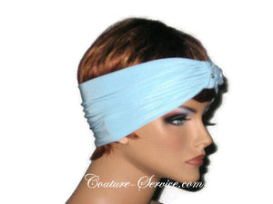 Handmade Blue Knot Headband Turban, Powder - Couture Service  - 4