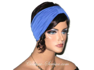 Handmade Blue Knot Headband Turban, Cobalt - Couture Service  - 2