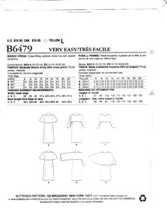 Butterick Fast & Easy 6479, Capelet Dress Pattern