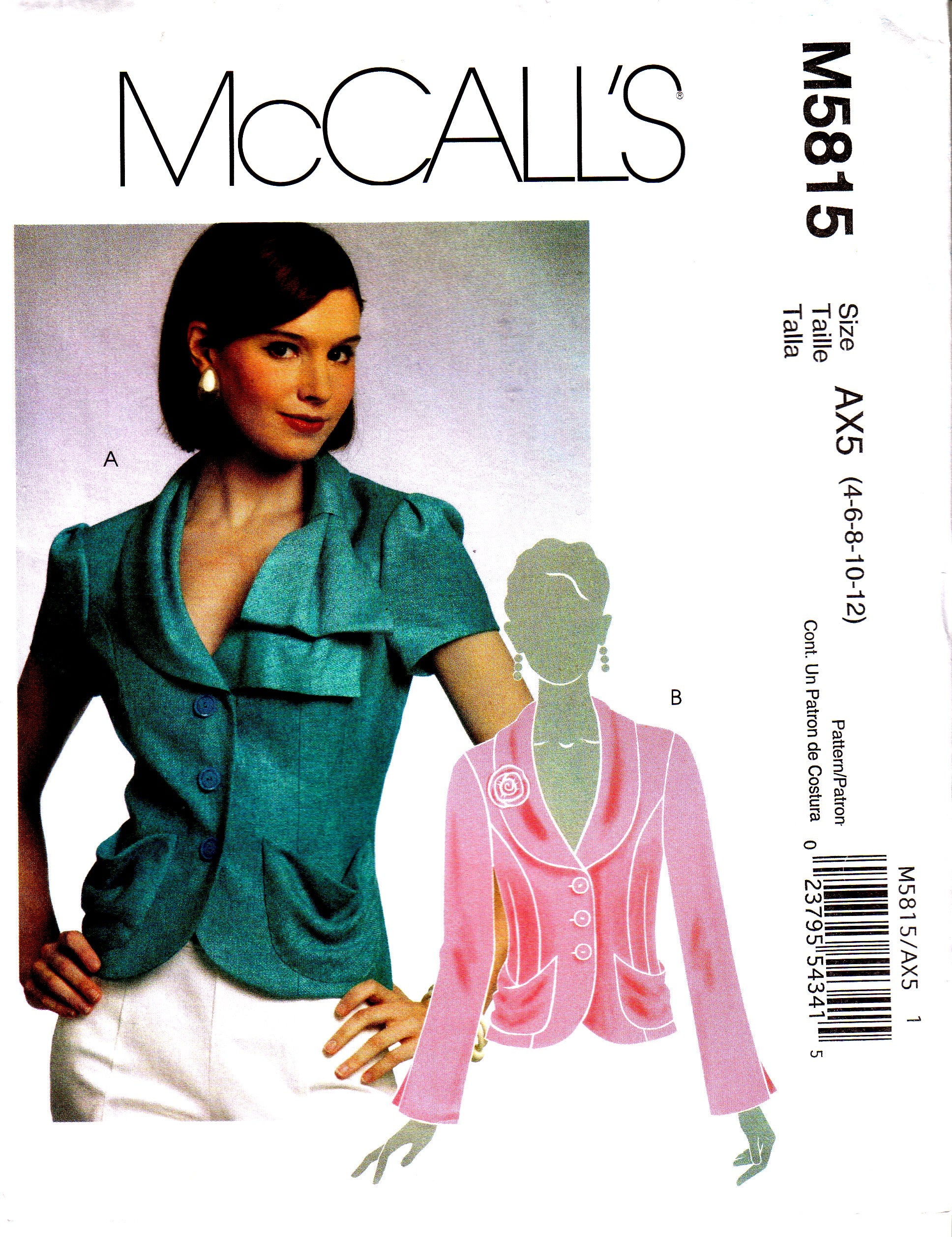 McCall's 5815 Misses Lined Jackets