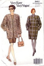 Vintage Vogue 8451, Misses Coat, Jacket, Sizes 12-16 - Couture Service 