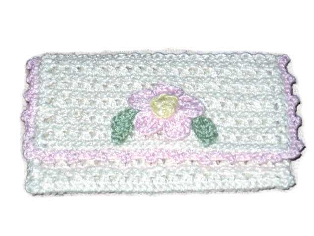 Handmade Crocheted Business Card Holder, Cream - Couture Service  - 2