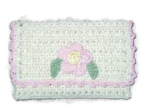 Handmade Crocheted Business Card Holder, Cream - Couture Service  - 3