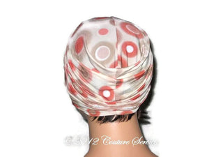Handmade Rust Twist Turban, Abstract, Tan - Couture Service  - 3