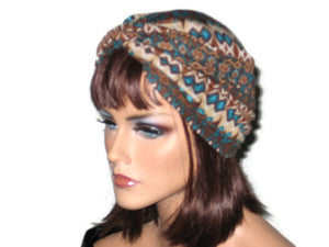 Handmade Brown Twist Turban, Abstract - Couture Service  - 2