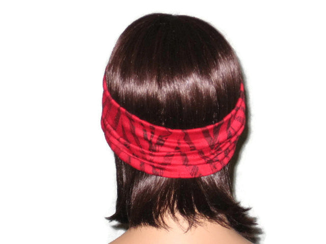 Handmade Red Turban Knot Headband, Black - Couture Service  - 3