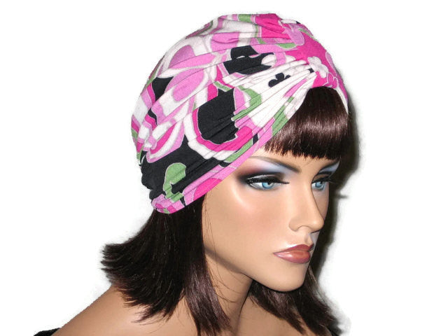 Handmade Pink Single Knot Turban, Abstract - Couture Service  - 2