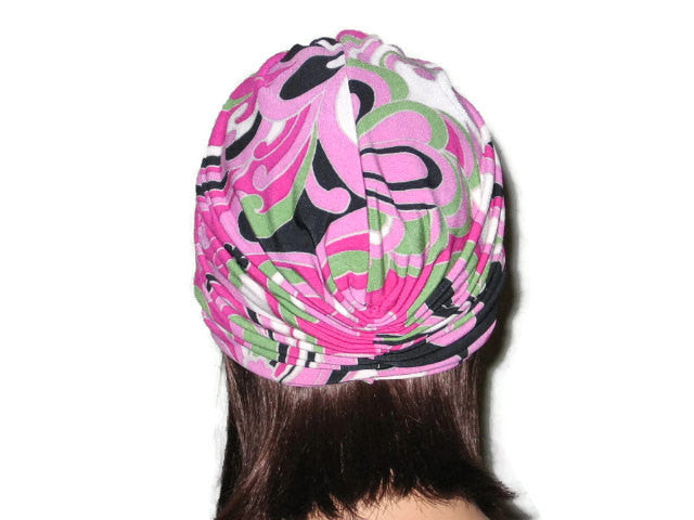 Handmade Pink Single Knot Turban, Abstract - Couture Service  - 3