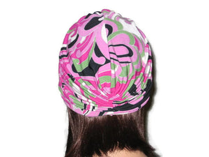 Handmade Pink Single Knot Turban, Abstract - Couture Service  - 3