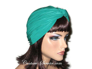 Handmade Green Twist Turban, Money - Couture Service  - 4