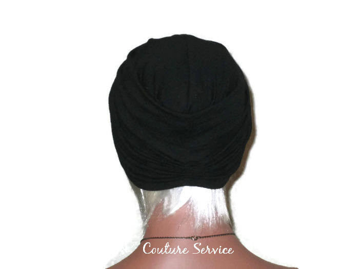 Handmade Black Twist Turban, Hundred Percent Cotton - Couture Service  - 3