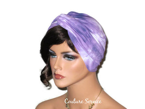 Handmade Purple Twist Turban, Tie Dye - Couture Service  - 4