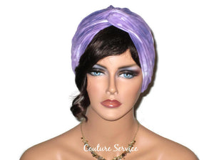 Handmade Purple Twist Turban, Tie Dye - Couture Service  - 1