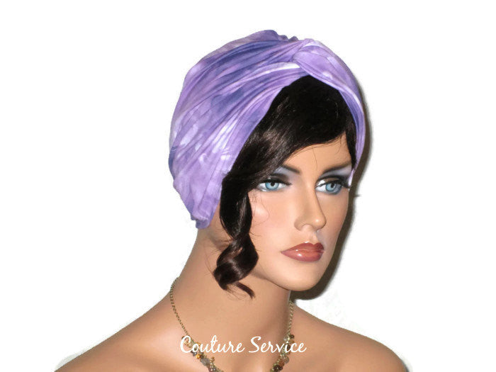 Handmade Purple Twist Turban, Tie Dye - Couture Service  - 2