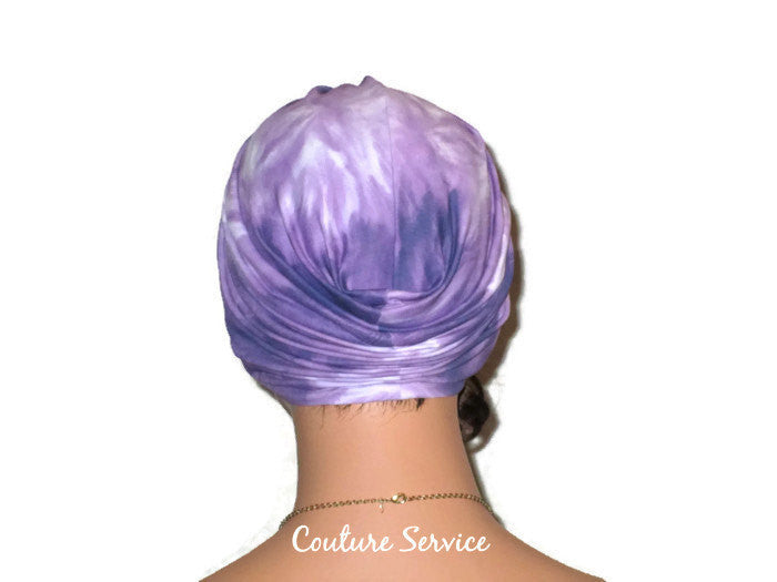 Handmade Purple Twist Turban, Tie Dye - Couture Service  - 3