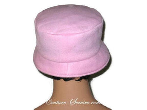 Handmade  Lined Fleece Bucket Hat, Soft Pink - Couture Service  - 4