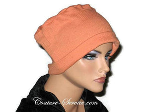 Handmade Orange Chemo Fashion Hat - Couture Service  - 3