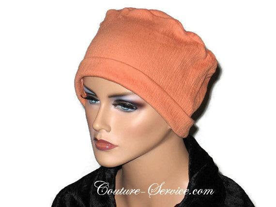 Handmade Orange Chemo Fashion Hat - Couture Service  - 1
