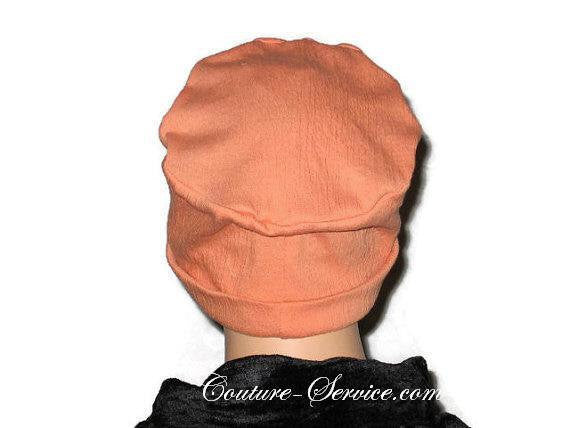 Handmade Orange Chemo Fashion Hat - Couture Service  - 4