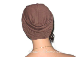 Handmade Brown Twist Turban, Chocolate - Couture Service  - 3