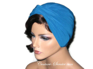 Handmade Blue Twist Turban Teal - Couture Service  - 2