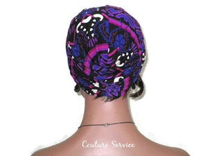 Handmade Purple Twist Turban, Abstract - Couture Service  - 4