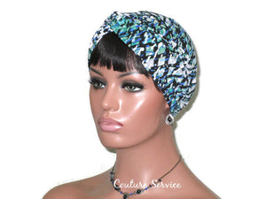 Handmade Green Twist Turban, Abstract - Couture Service  - 1
