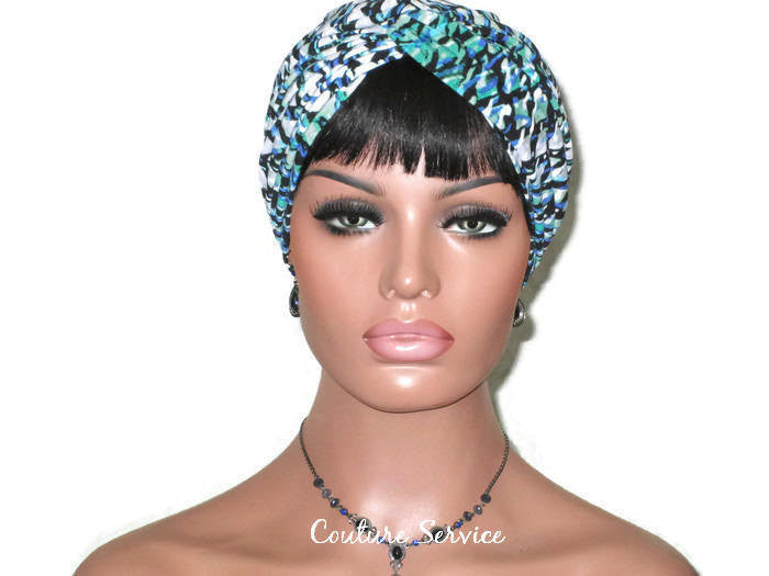 Handmade Green Twist Turban, Abstract - Couture Service  - 2