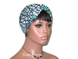 Handmade Green Twist Turban, Abstract - Couture Service  - 3