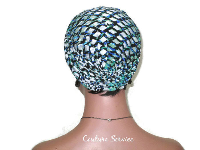 Handmade Green Twist Turban, Abstract - Couture Service  - 4