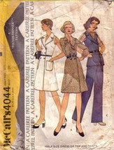Vintage McCalls 4044, Wrap Dress, Top, Pants,  Half Size 16 1/2 - Couture Service  - 1