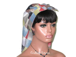 Handmade Lined Scarf Hat, Plaid - Couture Service  - 3