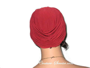 Handmade Rust Twist Turban - Couture Service  - 3