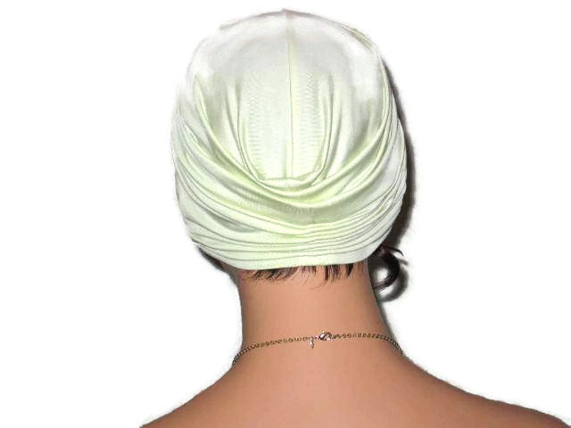 Handmade Green Twist Turban, Pale - Couture Service  - 3