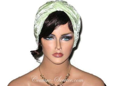 Handmade Green Turban, Velour - Couture Service  - 1