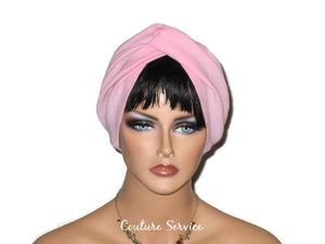 Handmade Pink Twist Turban, Cotton Gauze - Couture Service  - 2