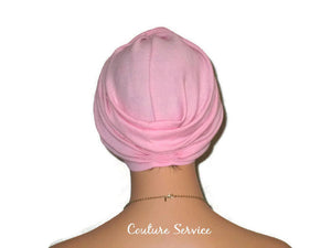 Handmade Pink Twist Turban, Cotton Gauze - Couture Service  - 4