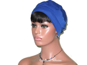 Handmade Blue Cap Turban, Royal - Couture Service  - 1