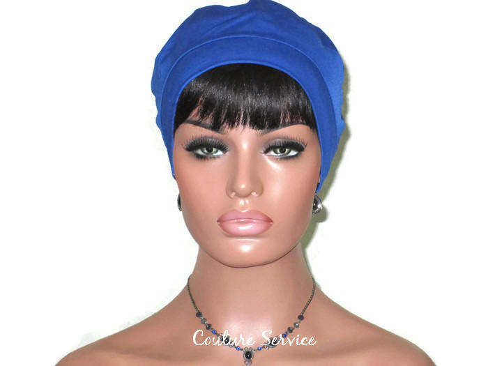 Handmade Blue Cap Turban, Royal - Couture Service  - 2