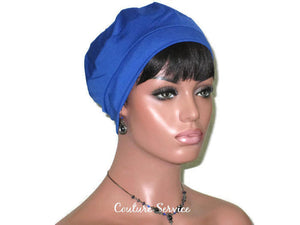 Handmade Blue Cap Turban, Royal - Couture Service  - 3