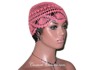 Handmade Coral Pineapple Lace Cloche - Couture Service  - 3