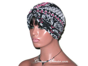 Handmade Black Turban, Double Knot, Abstract - Couture Service  - 1