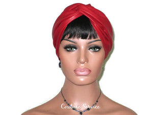 Handmade Leather Turban, Red - Couture Service  - 1