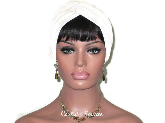 Handmade Leather Turban, Ivory - Couture Service  - 2