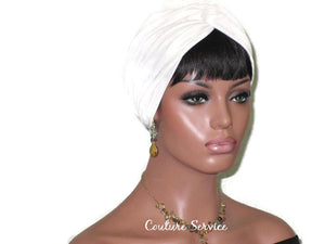 Handmade Leather Turban, Ivory - Couture Service  - 3