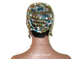 Handmade Green Pineapple Lace Cloche, Teal, Variegate - Couture Service  - 4