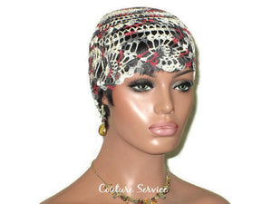 Handmade Grey Pineapple Lace Cloche, Burgundy Variegate - Couture Service  - 3